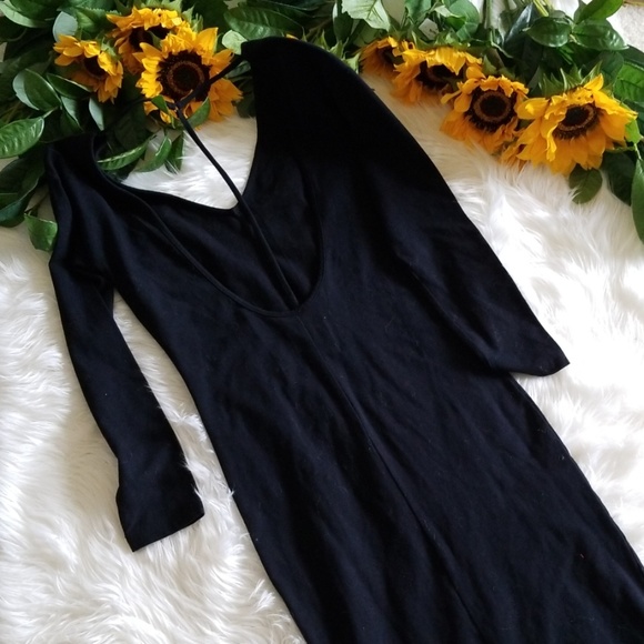 NWOT One Teaspoon Vneck Open Back Midi Dress - Picture 3 of 4